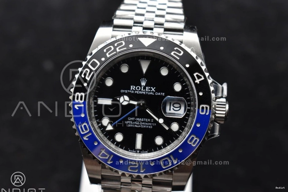 II BLNR 126710 CHS Jubilee Best Edition DD3285 Ceramic Blue GMT-Master Factory Black Bracelet on Clean 0321